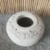  Product image 10 of the product “Balinese style flat round pot, with carving - 70cm Dia., 45 cm Height, Taro sand ”